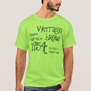 60. Geburtstag 1954 Vintag Brew Green v11 T-Shirt