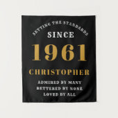 60. Geburtstag 1961Schwarzes Gold für ihn Personal Wandteppich (Vorderseite)