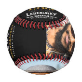 60. Geburtstag 1963 Monogram Name Foto Legendary Baseball (Vorderseite)