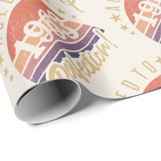 60. Geburtstag 1963 vollendet Geschenkpapier (Rolleneckpunkt)