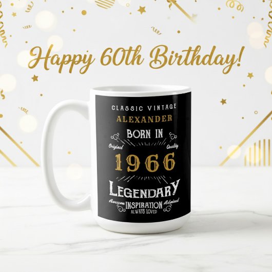 60. Geburtstag 1966 Legendär Retro Kaffeetasse