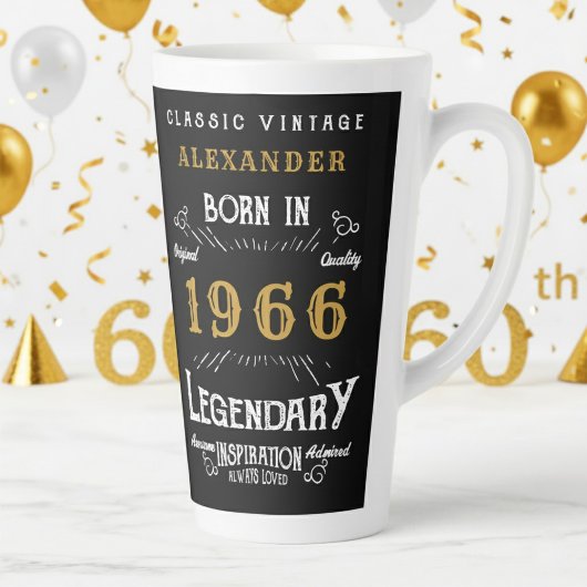60. Geburtstag 1966 Legendäres Retro Milchtasse