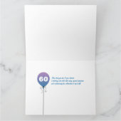 60. Geburtstag 4 Fotokarte Karte (Innenseite)