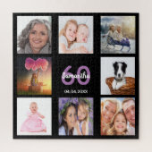 60. Geburtstag 60 Foto schwarze Frau Puzzle (Vertikal)