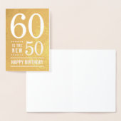 60. Geburtstag 60 ist der neue 50 Folienkarte (Anzeige)