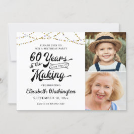 60. Geburtstag 60 JAHRE IM MAKING Black Gold in Einladung