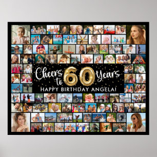 60. Geburtstag 92 Fotos Schwarzes Gold jubeln bis  Poster