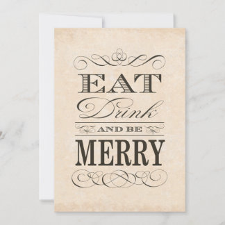 60. Geburtstag Abendessen Party trinken und Merry  Einladung