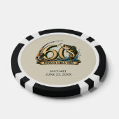 60. Geburtstag Angeln Seit 1966 gehakt Pokerchips (Einzeln)