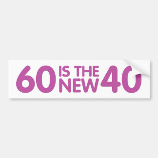 60. Geburtstag Autoaufkleber