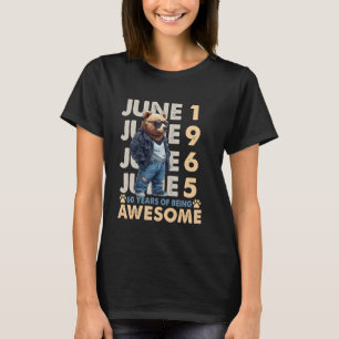 60. Geburtstag Bären Legends Juni 1965 60 Jahre al T-Shirt