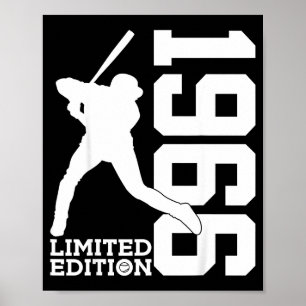 60. Geburtstag Baseball Limited Edition 1966  Poster