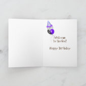 60. Geburtstag-Beileid in Nebelwäldern Karte (Innenseite)