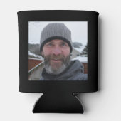 60. Geburtstag Black Gold Foto Dosenkühler (Rückseite)