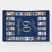 60. Geburtstag Blue Gold Banner (Horizontal)