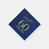 60. Geburtstag Blue Gold Kapitel 60 Serviette (Ecke)