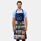 60. Geburtstag Blue Gold Schürze (Getragen)