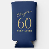 60. Geburtstag Blue Gold Selters Dosenkühler (Vorderseite)