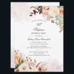60. Geburtstag Blumenpastel Grünes Party Einladung<br><div class="desc">Botanische Pastel Floral 60. Geburtstagsparty Einladung Postkarte Sie können leicht mit Ihren Party-Details,  indem Sie auf die Schaltfläche "Personalisieren". Mit modernen Blumenstraukeln und modernster Typografie. Perfekt für eine überraschende Party Einladung für ein Meilenstein-Fest</div>