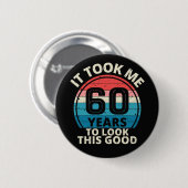 60. Geburtstag Button (Vorne & Hinten)