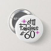 60. Geburtstag Button (Vorne & Hinten)