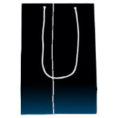 60. Geburtstag Candles Mittlere Geschenktasche Mittlere Geschenktüte (Rückseite)