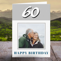 60. Geburtstag Custom Foto Personalisiert