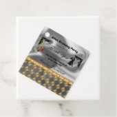 60. Geburtstag Damask & Red Gems Vielen Dank Geschenkanhänger (Beispiel)