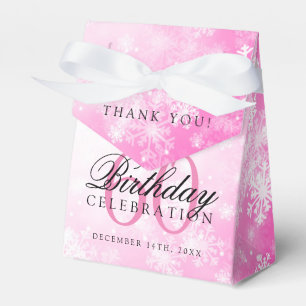 60. Geburtstag danken Ihnen rosa Geschenkschachtel
