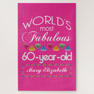 60. Geburtstag das meiste fabelhafte bunte Puzzle