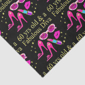 60. GEBURTSTAG DAZZLING DIVA DESIGN SEIDENPAPIER (Ausschnitt)