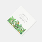60. Geburtstag Dezember Geburtstag Blume Holly Cus Serviette (Ecke)