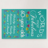 60. Geburtstag die meiste fabelhafte Gruppe Puzzle (Horizontal)