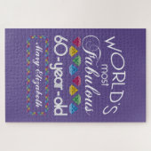 60. Geburtstag die meisten fabelhaften bunten Puzzle (Horizontal)