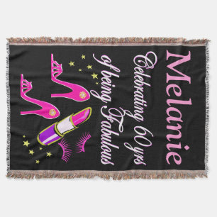 60. GEBURTSTAG DIVA PERSONALISIERT BLANKET DECKE