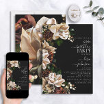 60. Geburtstag Dunkle Moody Neutral Magnolia Flora Einladung<br><div class="desc">Leckerei deine Liebsten zu einem Tag werden sie nie vergessen mit dieser atemberaubenden 60. Geburtstag Dunkle Moody Neutral Magnolia Floral Einladung! Diese Einladung ist ideal, um der großen Veranstaltung eine Touch moderner Eleganz zu verleihen. Sie beinhaltet Fotografien echter Blume in einem schönen, neutralen Erdtönen-Thema, das Ihnen und allen Ihren Gästen...</div>
