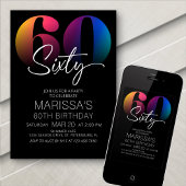 60. Geburtstag Einladung