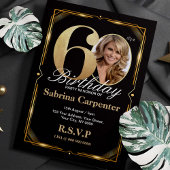 60. Geburtstag Einladung mit Foto