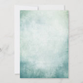 60. Geburtstag Einladung Türkis Blue Gold Erwachse (Rückseite)