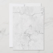 60. Geburtstag - Einladungen aus White & Gold Marm (Rückseite)