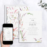 60. Geburtstag Elegante Wildblume Wasserfarben Einladung<br><div class="desc">Wirst du ein Party zu einem besonderen 60. Geburtstag werfen? Machen Sie mit unserer eleganten Wildblume Floral Watercolor Einladung einen unvergesslichen Eindruck! Mit einer lässigen Anordnung von weichen Lila-Lavendel, rot-rosa, gelb-staubblauen Wildblumen und wunderschönem botanischem Grün ist diese atemberaubende Einladung garantiert, Ihre Veranstaltung einzigartig zu gestalten. Außerdem können Sie die Details...</div>