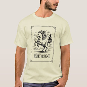 60. Geburtstag Feuerpferd Chinesisches Sternzeiche T-Shirt