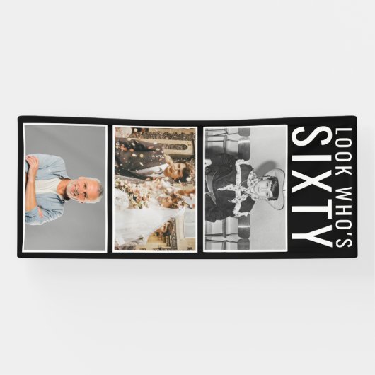 60. Geburtstag Foto Banner (Horizontal)