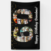 60. Geburtstag Foto Collage Banner für Großeltern (Vertikal)