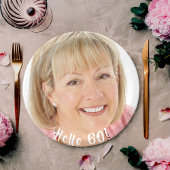 60. Geburtstag Foto hallo 60 sechzig Pappteller