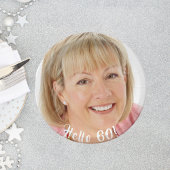 60. Geburtstag Foto hallo 60 sechzig Pappteller