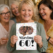 60. Geburtstag Foto Humor Karte