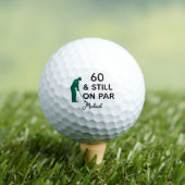 60. Geburtstag Funny Custom Golf Ball mit Namen (Insitu T-Shirt)