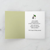 60. Geburtstag Funny Lawnmäwer Insult Karte (Innenseite)