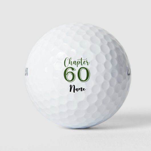 60. Geburtstag für Golfer Kapitel 60 Golfball (Vorderseite)